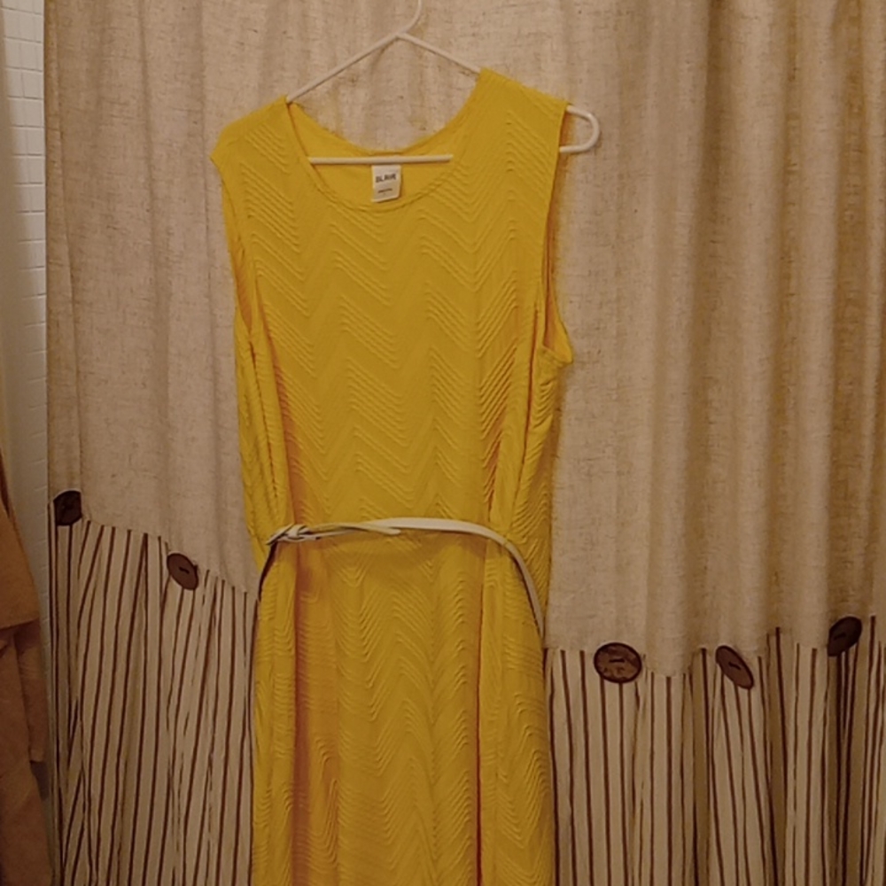🌻Yellow Chevron Dress🌞